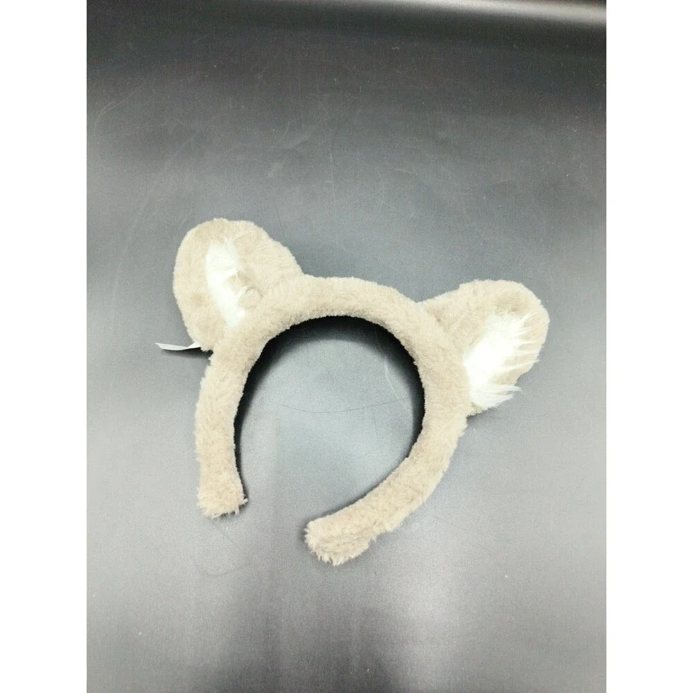 Great Wolf Lodge Gray Wolf Headband With Wolf Ears Furry Soft One Size Fits Most